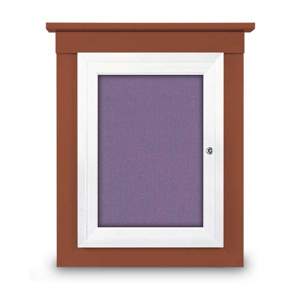 42"x32" 2-Door Enclosed Letterboard, Header, Black Vinyl/Lt Oak